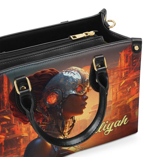 Afrofuturism03 - Personalized Leather Handbag Sb116