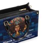 Black Mom Magic - Personalized Leather Handbag - Sb14