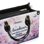 Le Bonheur Est Parfois Caché Dans L’Inconnu - Personalized Leather Handbag Sb610