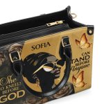She Who Kneels Before God Can Stand Before Anyone - Personalized Leather Handbag Stb10