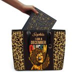 I Am A Queen - Personalized Leather Totebag