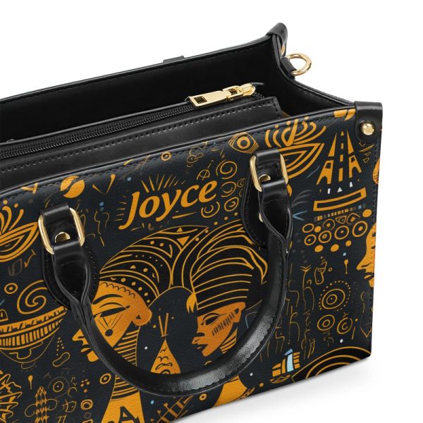 The Ancient Time Unique Texture - Personalized Leather Handbag Stb15