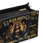 Black Queen - Personalized Leather Handbag Stb150