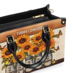 Today I Choose - Personalized Leather Handbag Stb23