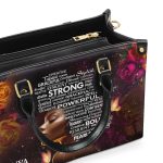 Afro Map - Personalized Leather Handbag Stb43