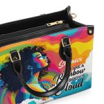 You Are A Rainbow - Personalized Leather Hand Bag Stb48