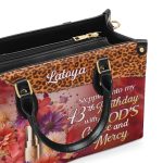 Stepping Into My Birthday - Personalized Leather Handbag Stb61