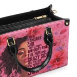 I Am A Girl - Personalized Leather Handbag Stb72