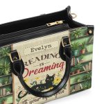 Reading Is Dreaming With Your Eyes Open - Personalized Leather Handbag Sblhbltn974Ta