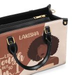 Life Is Tough But So Am I - Personalized Leather Hand Bag Stb101