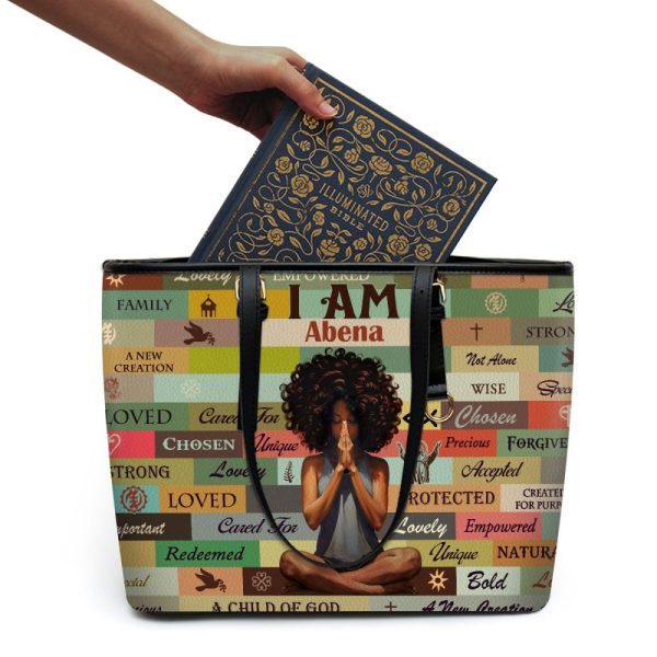 I Am Chosen - Personalized Leather Totebag