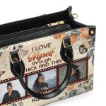 I Love Myself Through Thick And Thin - Personalized Leather Handbag Sblhblm1011L