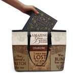 Amazing Grace - Personalized Leather Totebag