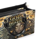 God Is So Much Bigger Than - Personalized Leather Handbag Sblhblm2450M