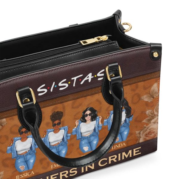 Partners In Crime - Personalized Leather Handbag Stb04