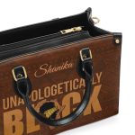 Unapologetically Black - Personalized Leather Handbag Stb167
