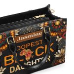 Dopest Black Daughter - Personalized Leather Handbag Mb64B