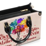 The Love Between Mother And Daughter Is Forever - Personalized Leather Handbag Stb188A