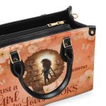 Just A Girl Who Loves Books - Personalized Leather Handbag Stb179