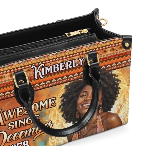 I'M Awesome Since - Personalized Leather Handbag