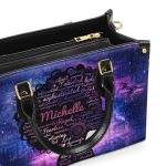 Afro Queen - Galaxy Personalized Leather Handbag Sb47