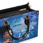 I Didn'T Choose To Be Black I Just Got Lucky - Personalized Leather Handbag Stb185