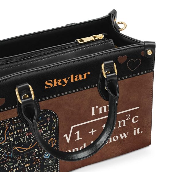 I'M Sexy And I Know It - Personalized Leather Handbag Mb67