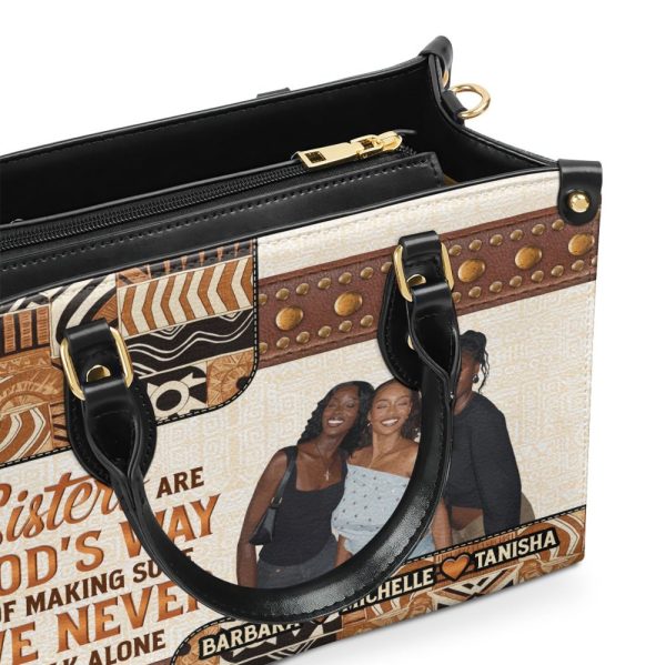 We Never Walk Alone - Personalized Leather Handbag