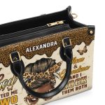 God Gifted Me Two Titles - Personalized Leather Handbag
