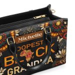 Dopest Black Nana/Grandma - Personalized Leather Handbag Mb64C