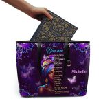 God Says You Are - Personalized Leather Totebag