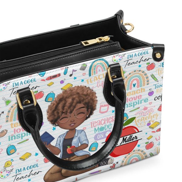Teacher - Personalized Leather Handbag Sblhblm1560L
