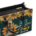I'M Mostly Peace - Personalized Leather Handbag Sbhn12