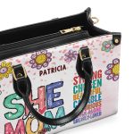 She Is Mom - Personalized Leather Handbag