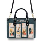 Strong Worthy Loved Enough - Personalized Leather Handbag Sbn06