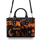 Black Beauty - Personalized Leather Handbag Sb108