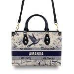 Humming Bird - Four Seasons - Personalized Leather Handbag Stb121