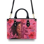 I Am A Girl - Personalized Leather Handbag Stb72