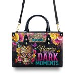 Flowers Grow Out Of Dark Moments - Personalized Leather Handbag Sblhblm2710D