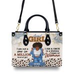 I Am A Once In A Lifetime Kind Of Woman - Personalized Leather Handbag Sbhn10
