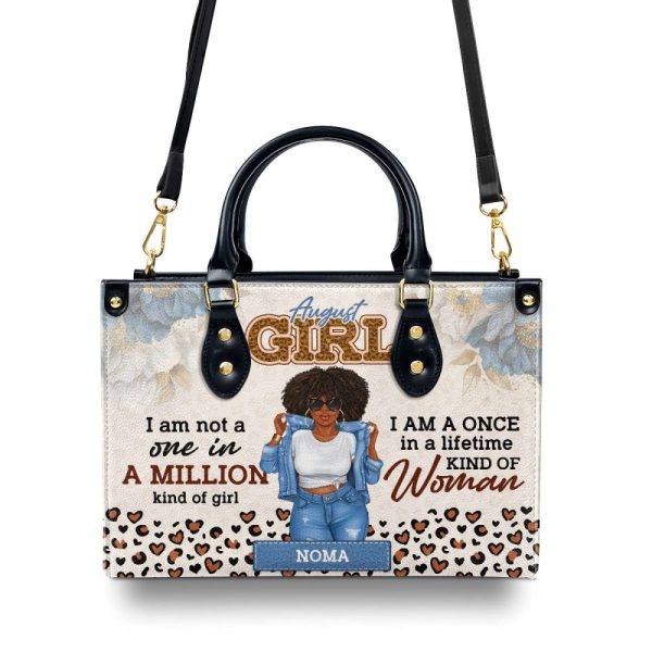 I Am A Once In A Lifetime Kind Of Woman - Personalized Leather Handbag Sbhn10