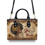Just A Girl Who Loves Books - Personalized Leather Handbag Sblhbltn766