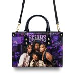 Sistas Forever - Personalized Leather Handbag Sblhbnum886L