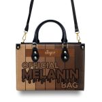 Official Melanin Bag - Personalized Leather Handbag Stb08