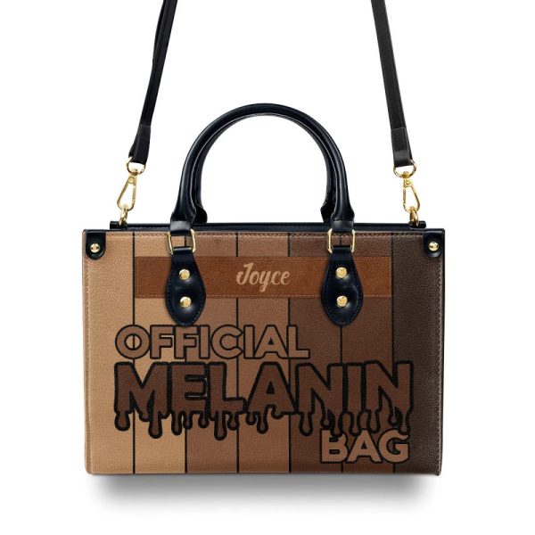 Official Melanin Bag - Personalized Leather Handbag Stb08