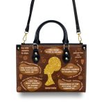 Daily Affirmations - Personalized Leather Handbag Stb166