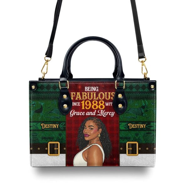 Being Fabulous - Personalized Leather Handbag