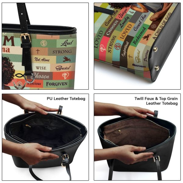 I Am Chosen - Personalized Leather Totebag