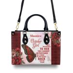 I Am The Storm - Personalized Leather Handbag Sbt36