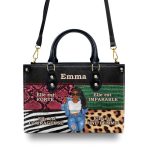 Elle Est Forte - Personalized Leather Hand Bag Sblhbt68